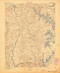 Owensville 1895 topographic map thumbnail
