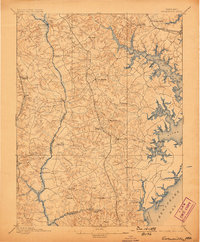 Owensville 1895 topographic map thumbnail