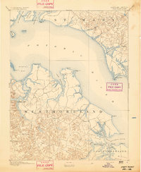 Piney Point 1894 topographic map thumbnail