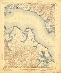 Piney Point 1901 topographic map thumbnail