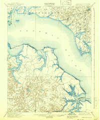 Piney Point 1901 topographic map thumbnail