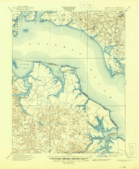 Piney Point 1901 topographic map thumbnail