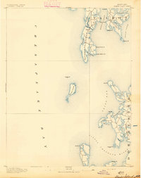 Sharps Island 1893 topographic map thumbnail