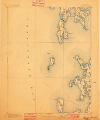 Sharps Island 1893 topographic map thumbnail