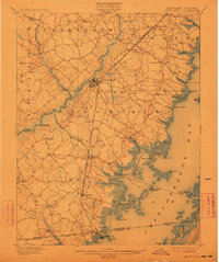 Snow Hill 1901 topographic map thumbnail
