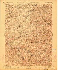 Taneytown 1911 topographic map thumbnail