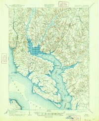 Wicomico 1914 topographic map thumbnail