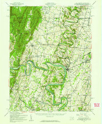 Williamsport 1944 topographic map thumbnail