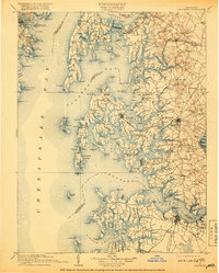 Choptank 1908 topographic map thumbnail
