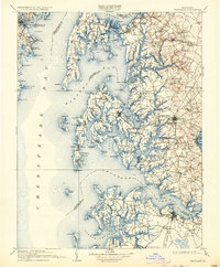 Choptank 1908 topographic map thumbnail
