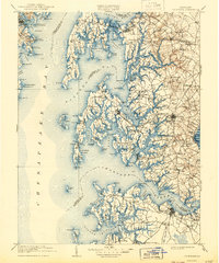 Choptank 1908 topographic map thumbnail