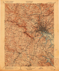 Patapsco 1908 topographic map thumbnail