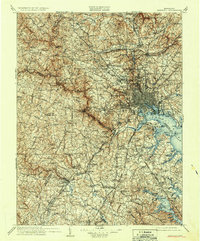 Patapsco 1908 topographic map thumbnail