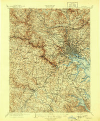 Patapsco 1908 topographic map thumbnail