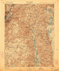 Patuxent 1906 topographic map thumbnail