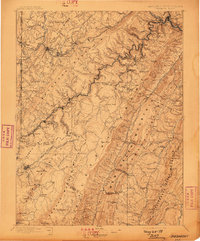 Piedmont 1895 topographic map thumbnail