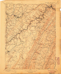 Piedmont 1895 topographic map thumbnail