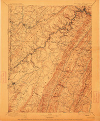 Piedmont 1895 topographic map thumbnail