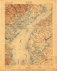 Tolchester 1908 topographic map thumbnail