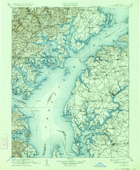 Tolchester 1908 topographic map thumbnail