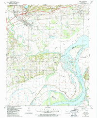 Alma 1987 topographic map thumbnail