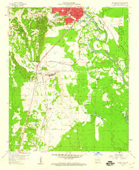 Arkadelphia 1959 topographic map thumbnail