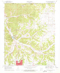 Bentonville North 1970 topographic map thumbnail