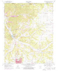 Bentonville North 1970 topographic map thumbnail