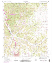 Bentonville North 1970 topographic map thumbnail