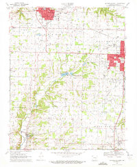 Bentonville South 1970 topographic map thumbnail