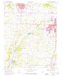 Bentonville South 1970 topographic map thumbnail