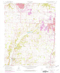 Bentonville South 1970 topographic map thumbnail