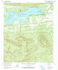 Blue Mountain Dam 1966 topographic map thumbnail