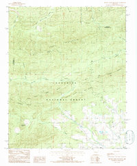 Brushy Creek Mountain 1985 topographic map thumbnail
