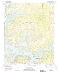 Bull Shoals 1972 topographic map thumbnail