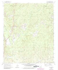 Cane Creek 1964 topographic map thumbnail
