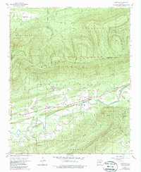 Cauthron 1958 topographic map thumbnail
