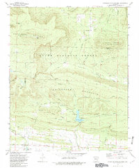 Chickalah Mountain West 1972 topographic map thumbnail