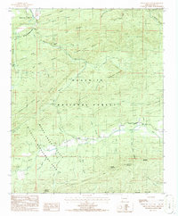 Chula Mountain 1986 topographic map thumbnail
