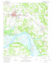 Clarksville 1962 topographic map thumbnail