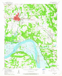 Clarksville 1962 topographic map thumbnail