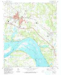 Clarksville 1993 topographic map thumbnail