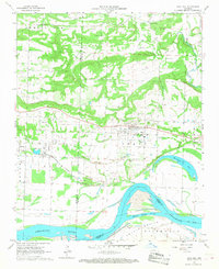 Coal Hill 1961 topographic map thumbnail