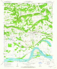 Coal Hill 1961 topographic map thumbnail