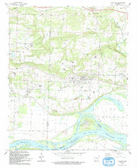 Coal Hill 1993 topographic map thumbnail