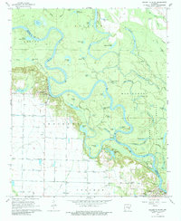 Crocketts Bluff 1967 topographic map thumbnail