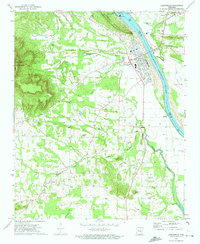 Dardanelle 1972 topographic map thumbnail