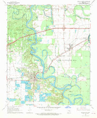 De Valls Bluff 1968 topographic map thumbnail