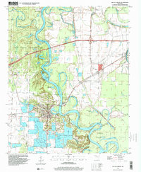 De Valls Bluff 1996 topographic map thumbnail