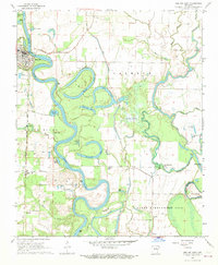 Des Arc East 1968 topographic map thumbnail